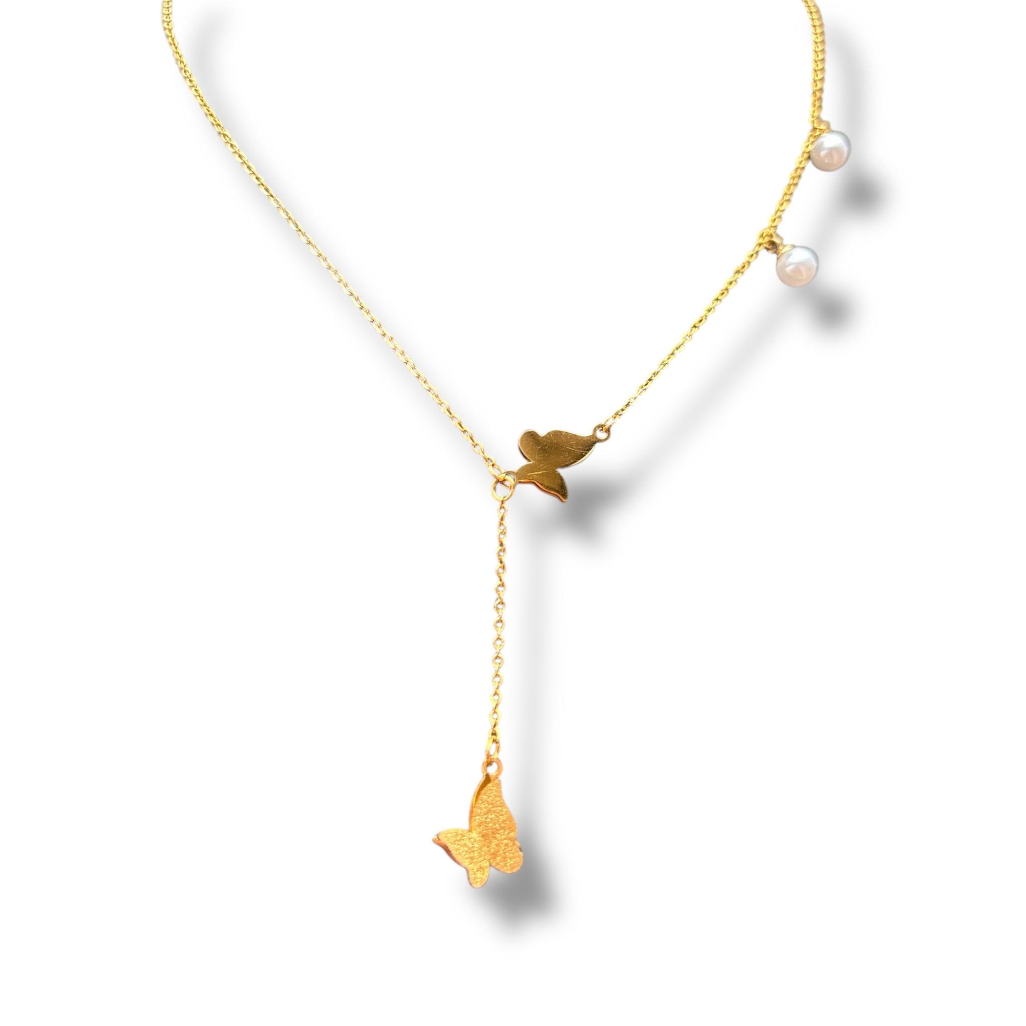 Collana Danza di Farfalle e Perle”