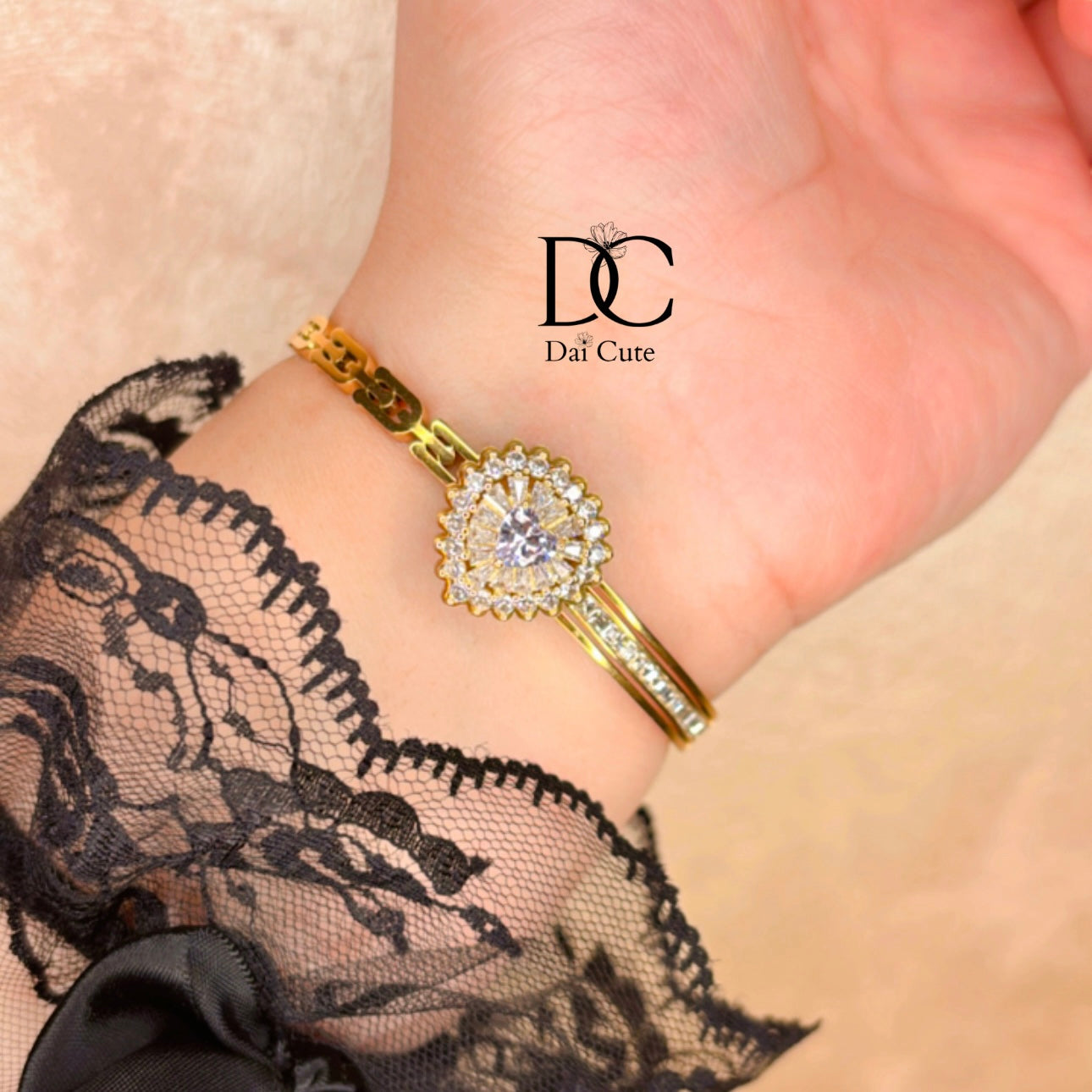 Bracciale pietra a cuore