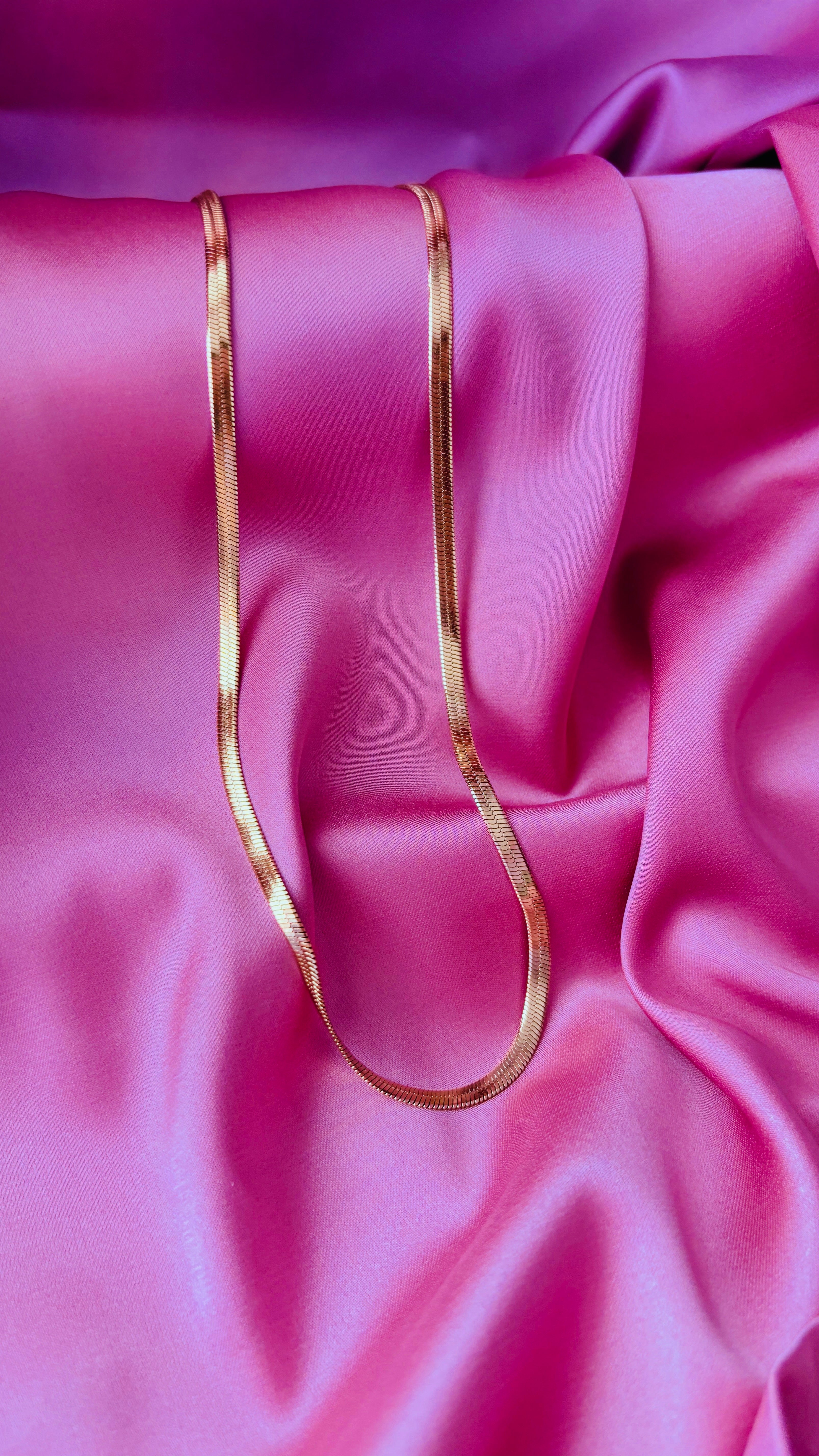 Collana Serpente in Acciaio Inossidabile Placcato Oro 18 Carati - Dai Cute