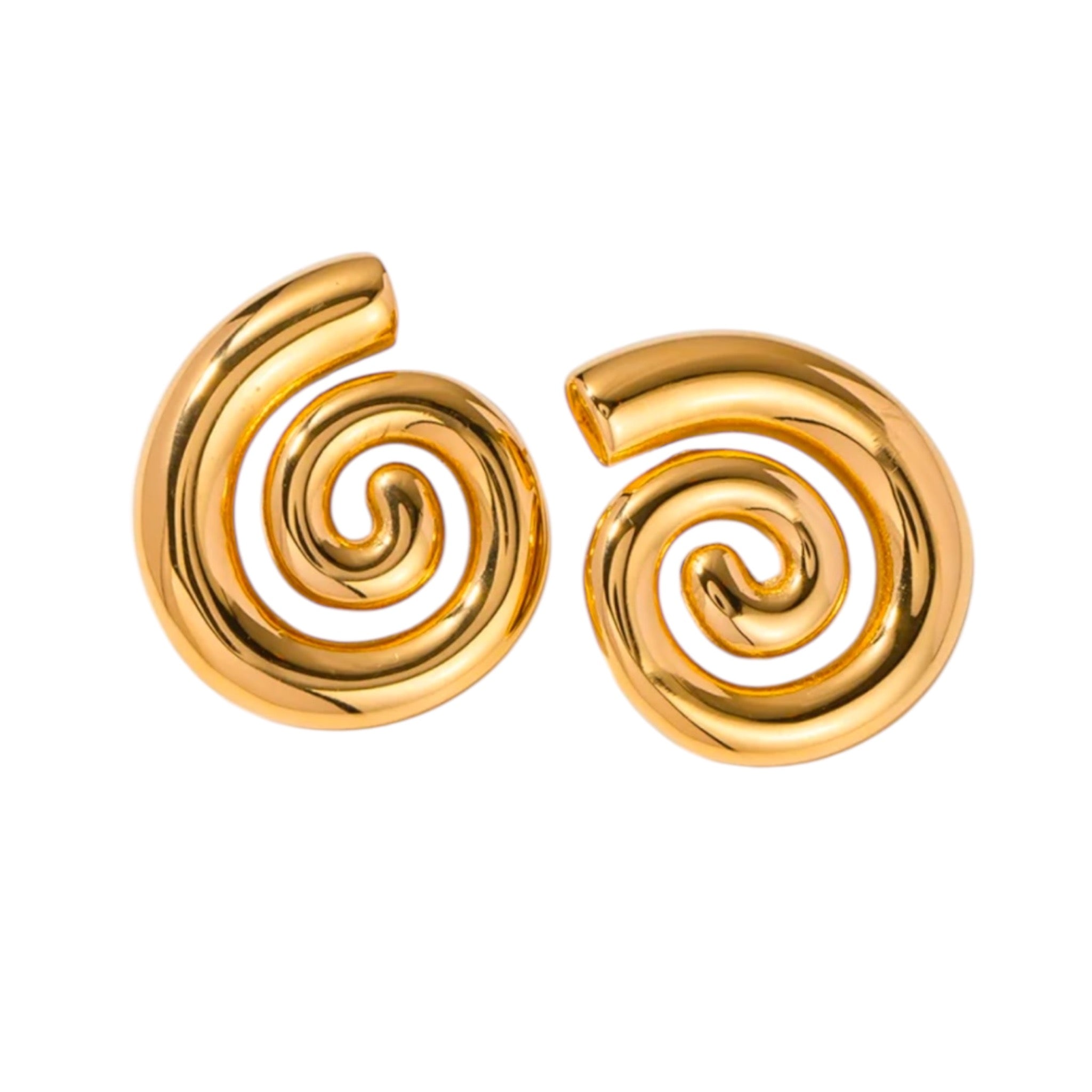 Orecchini Spirale Dorata