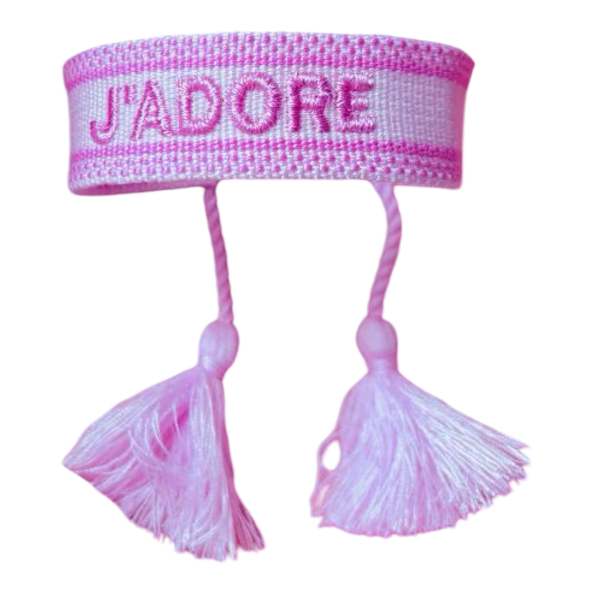 Bracciale J’Adore in Raso Rosa