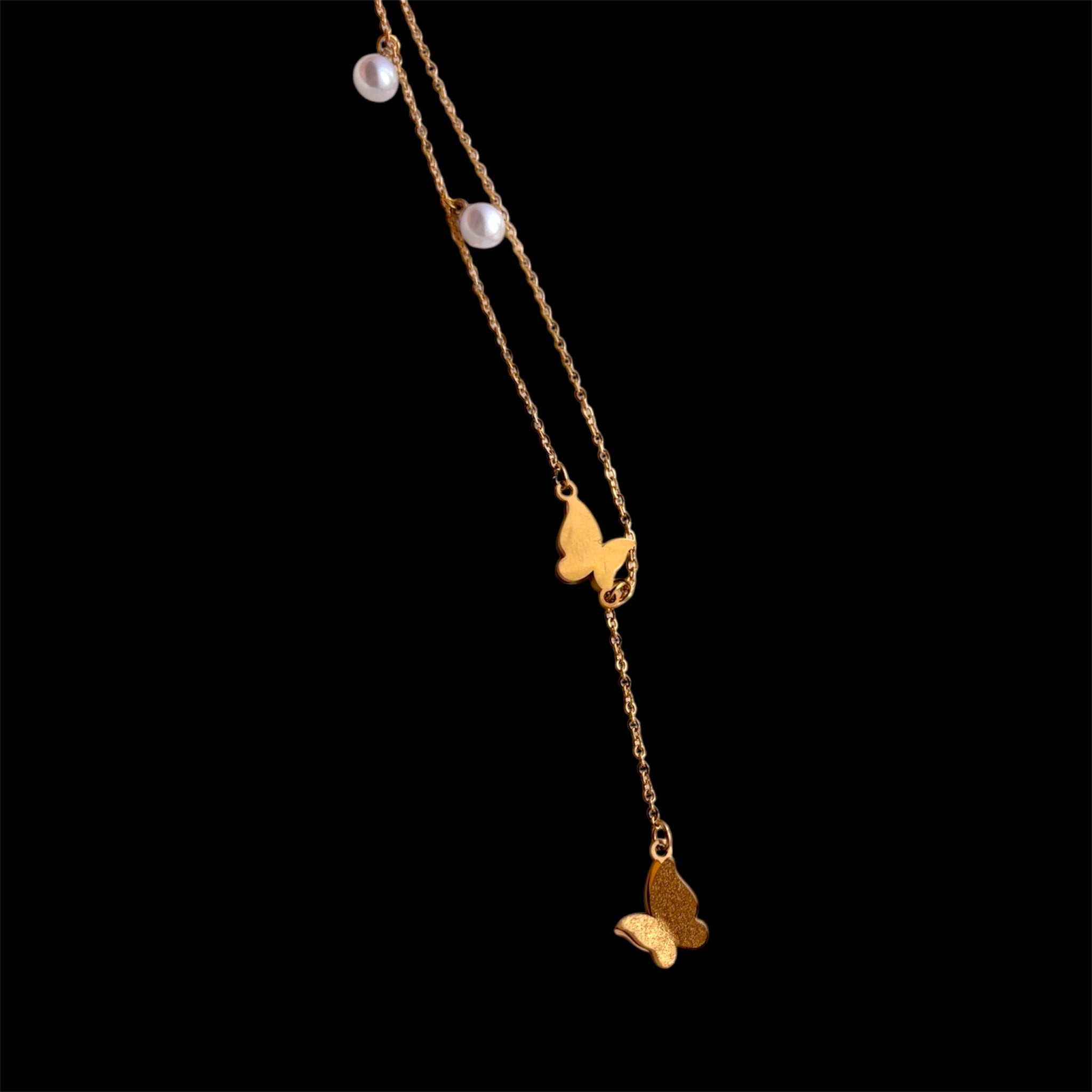 Collana Danza di Farfalle e Perle”