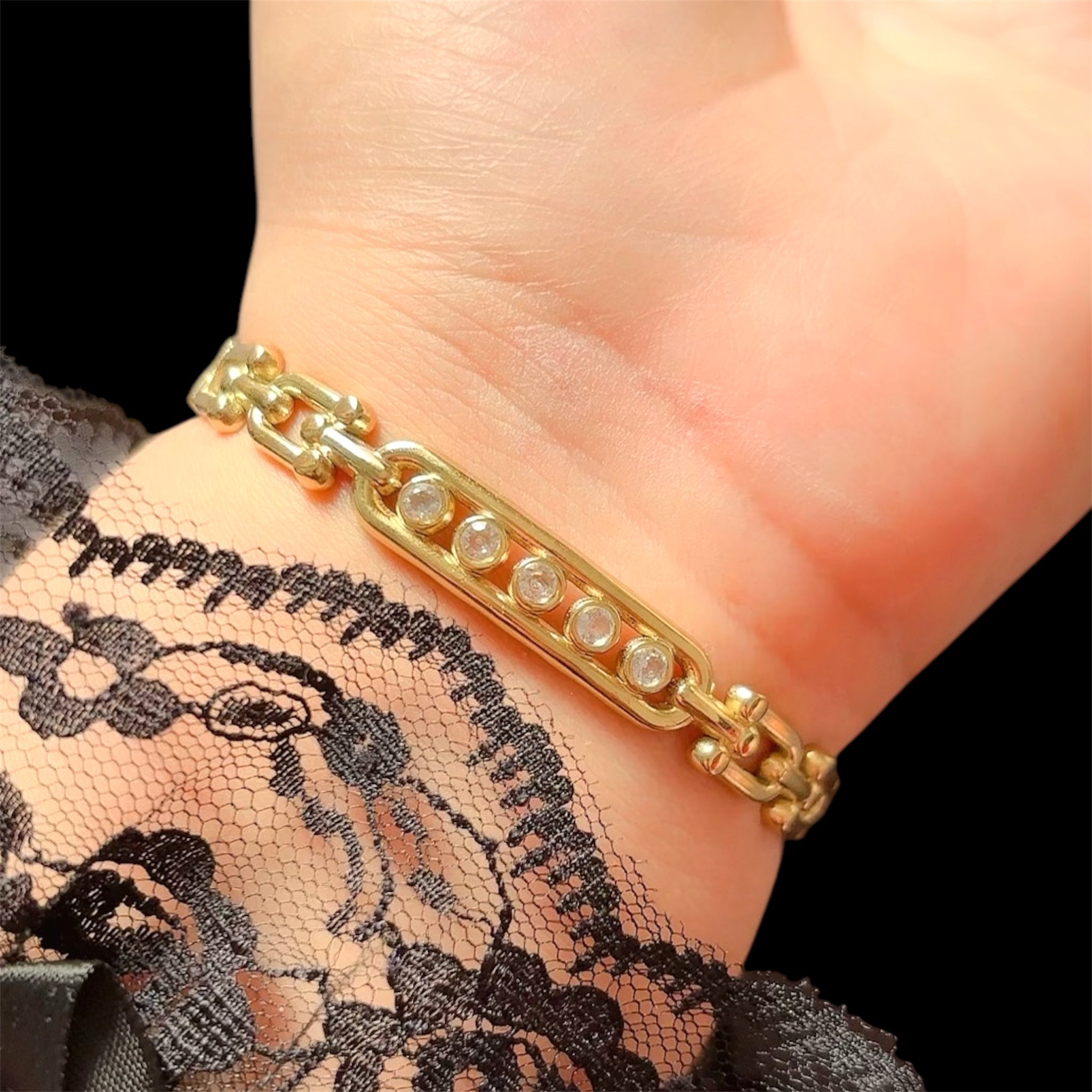 Tiffany Four Stone Bracelet