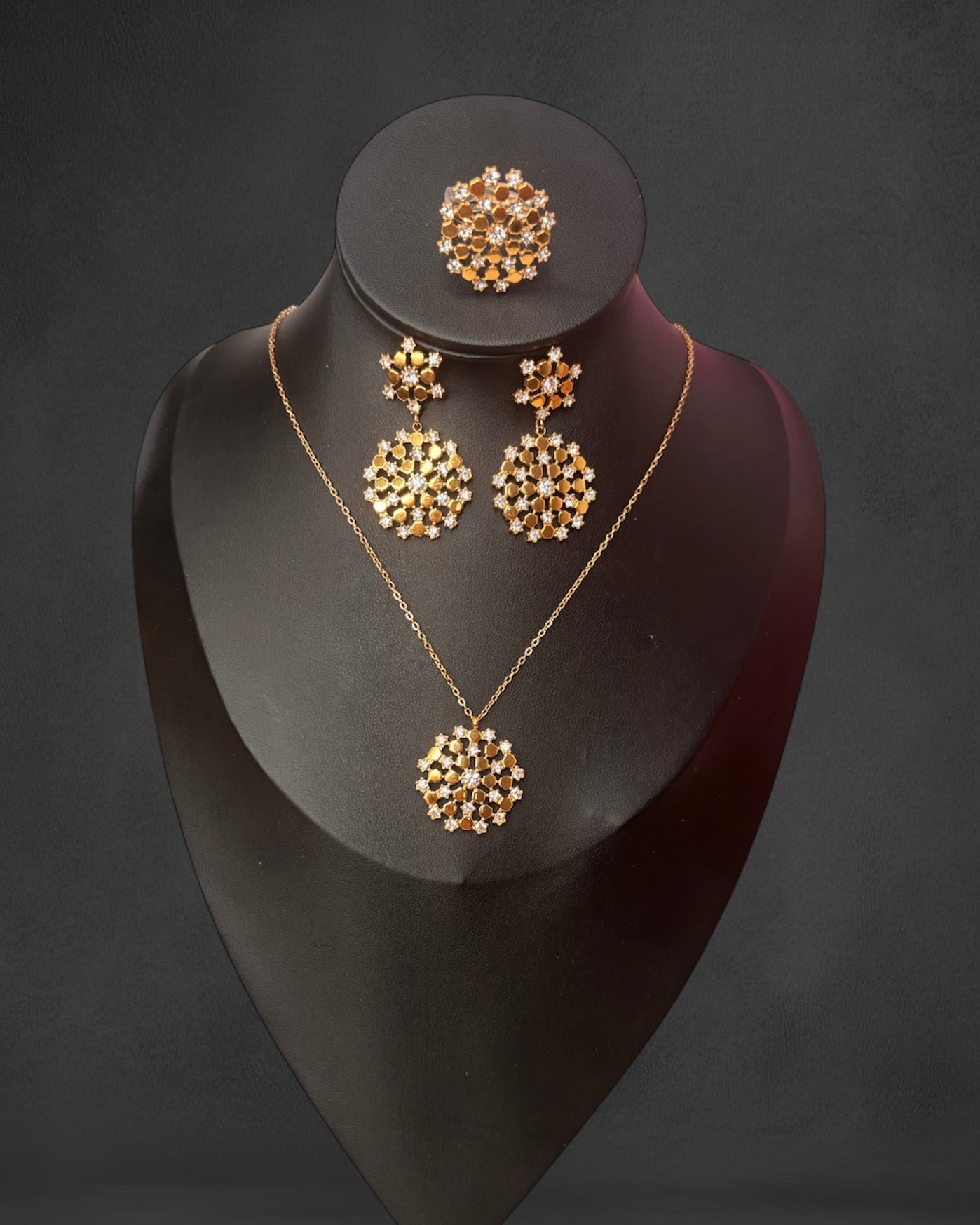 Set stelle Collana orecchini anello