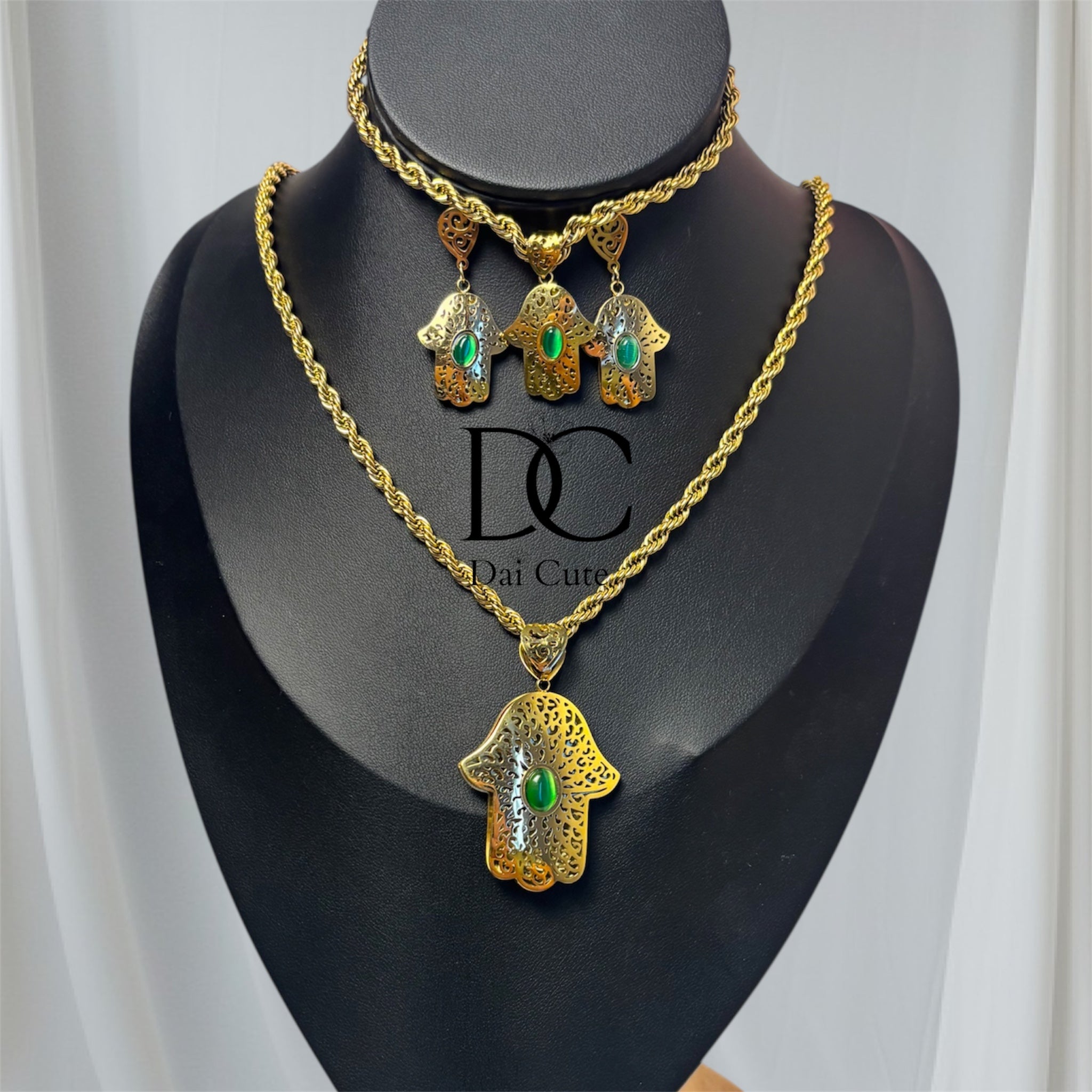 Set Khamsa Collana Bracciale