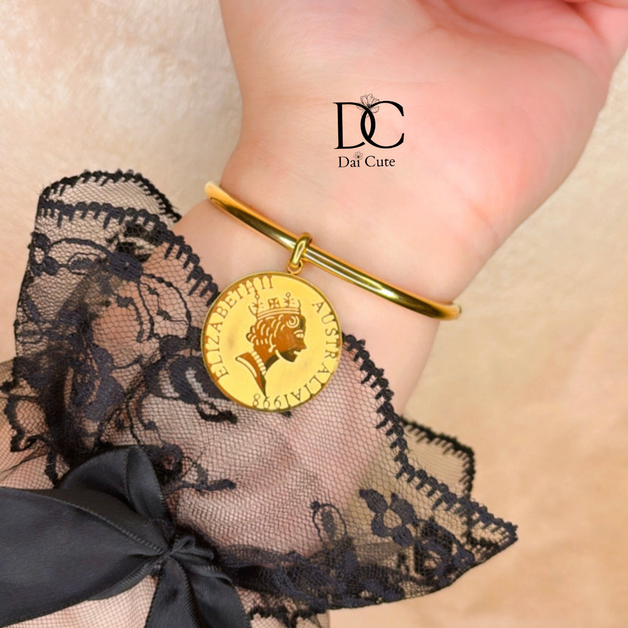 Bracciale medaglione Elisabetta