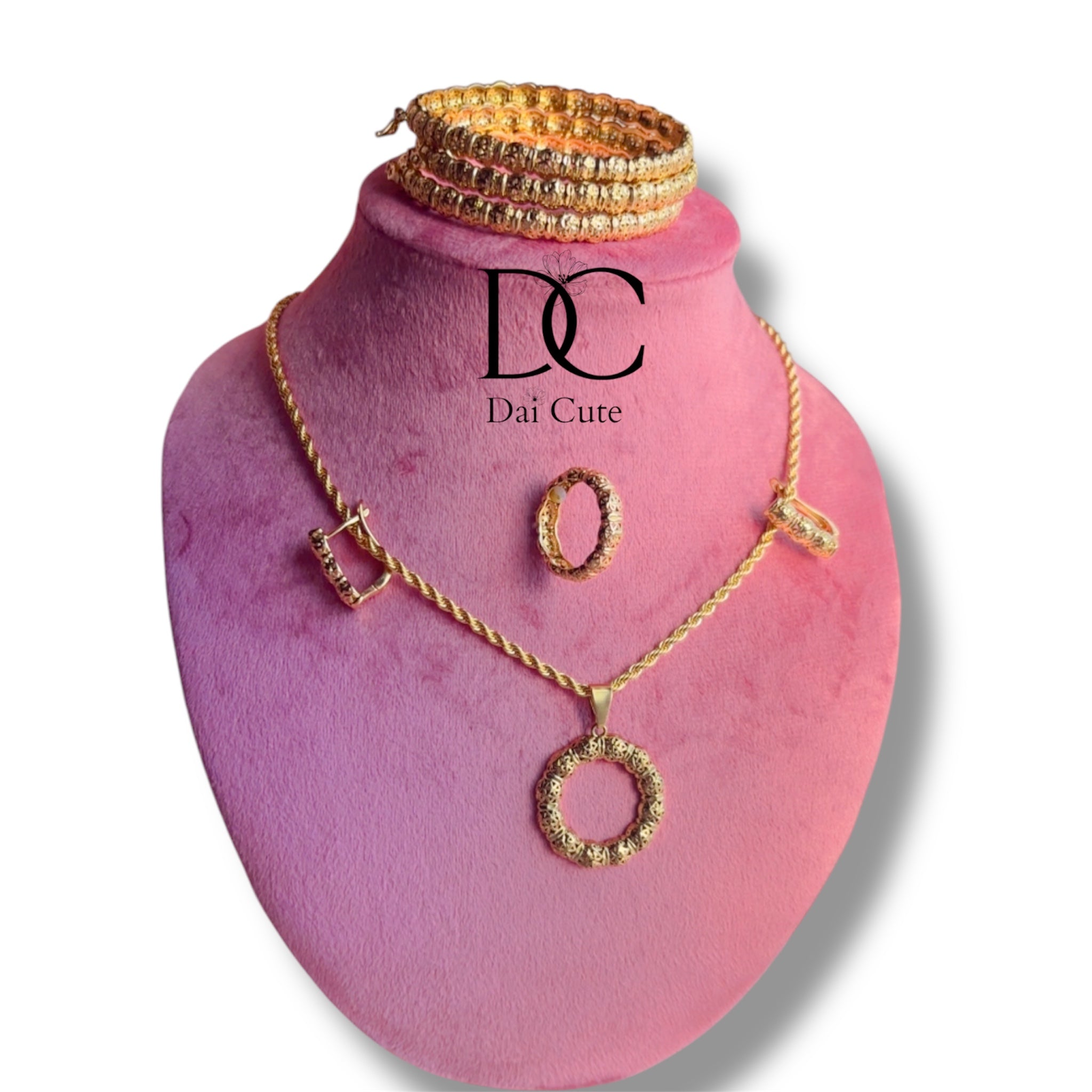 Set Beldi deg lebra collana orecchini, anello bracciali