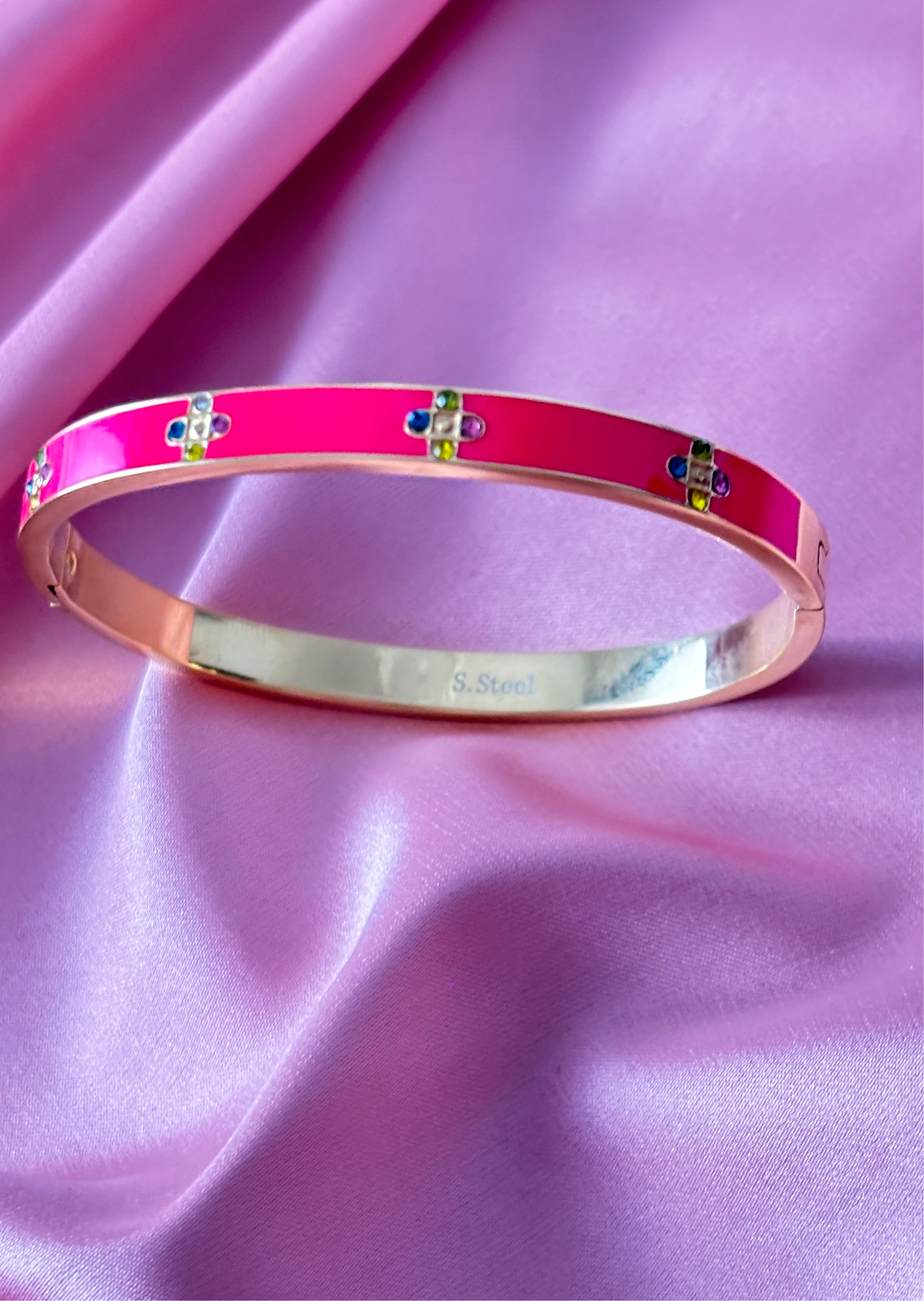 Braccialetto con Cinque Pietre in Oro 18 Carati - Dai Cute