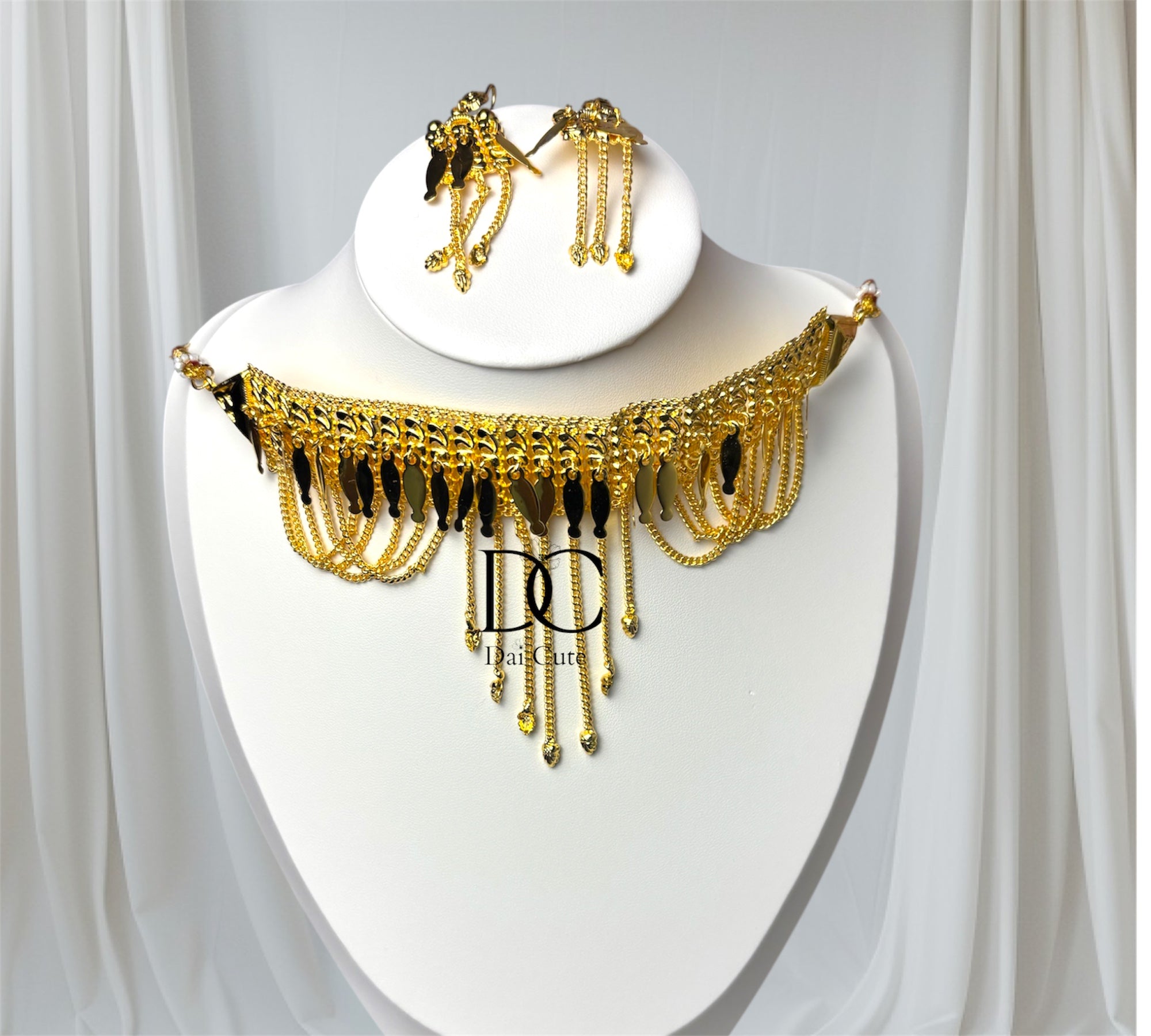 Set Khanagat Dubai Collana e orecchini