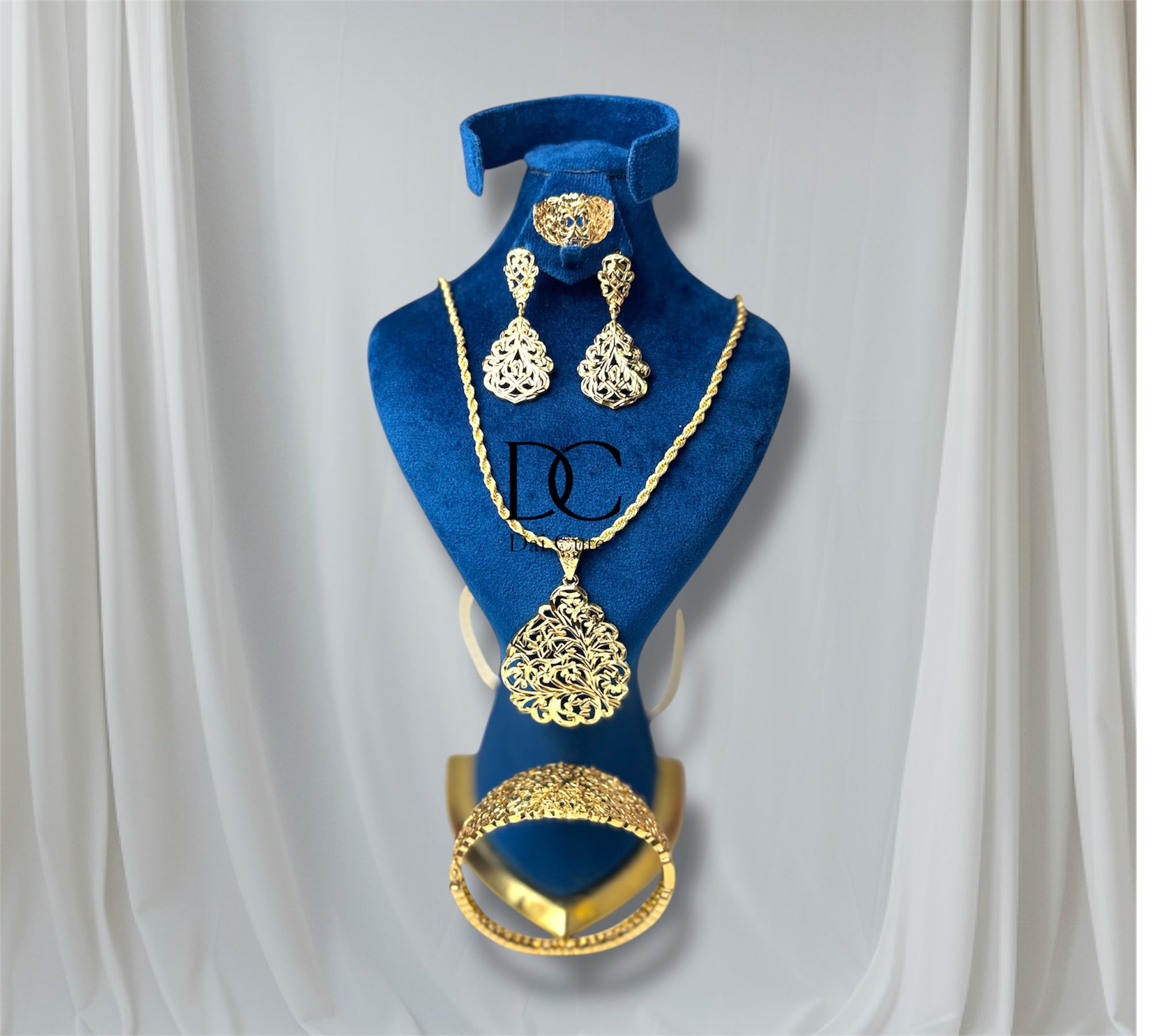 Set Baldi Lawza Collana bracciale orecchini anello