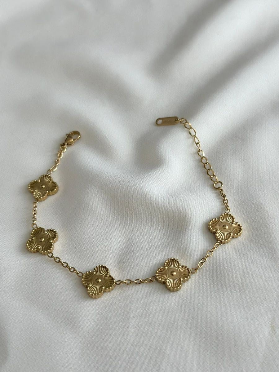 Bracciale quadrifoglio 🍀 dorato